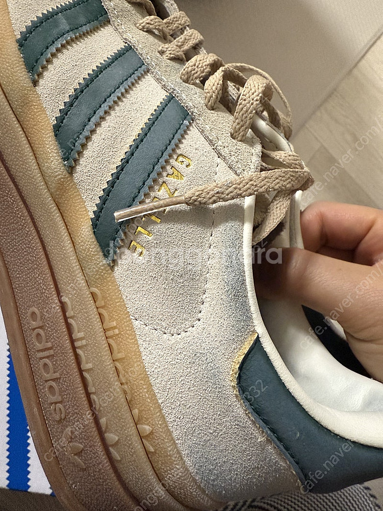 아디다스 가젤 볼드 베이지 그린 245--3