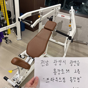 렉스코 마스터프로 인클라인 체스트 프레스 머신 판매합니다