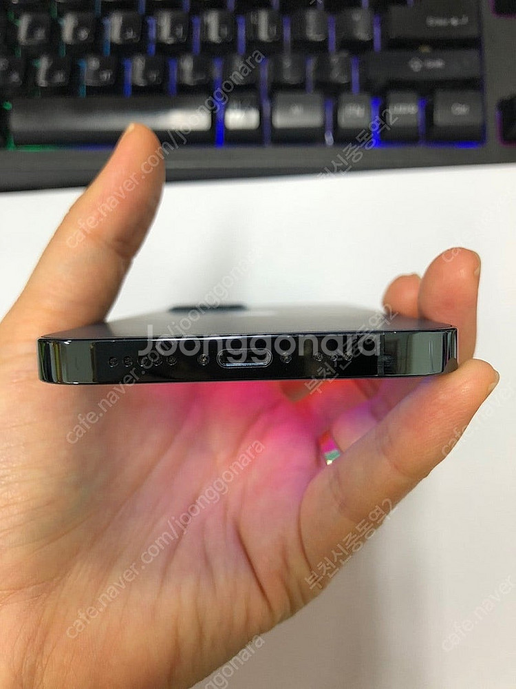 030314 아이폰12프로 블루 외관깨끗 256GB 무...--7