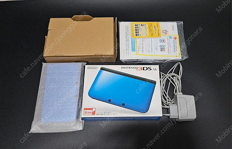 닌텐도 3DS LL 블루블랙 일본판 팝니다--1