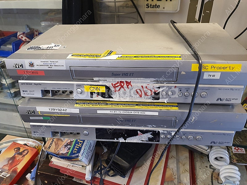 JVC 비디오플레이어 HR-S8010UM 두대 VHS--9