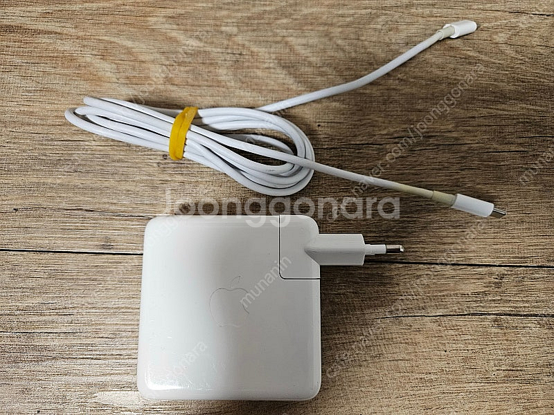 애플 맥북 USB-C 충전기 87w & 애플 케이블--1