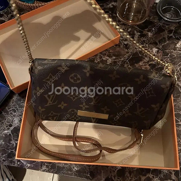 중고 루이비통 페이보릿 백 박스포함--1
