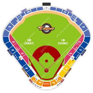 3월 9일(일) 한화이글스 vs 두산베어스 3루 외야지정석 305구역(좌) 2연석 4연석