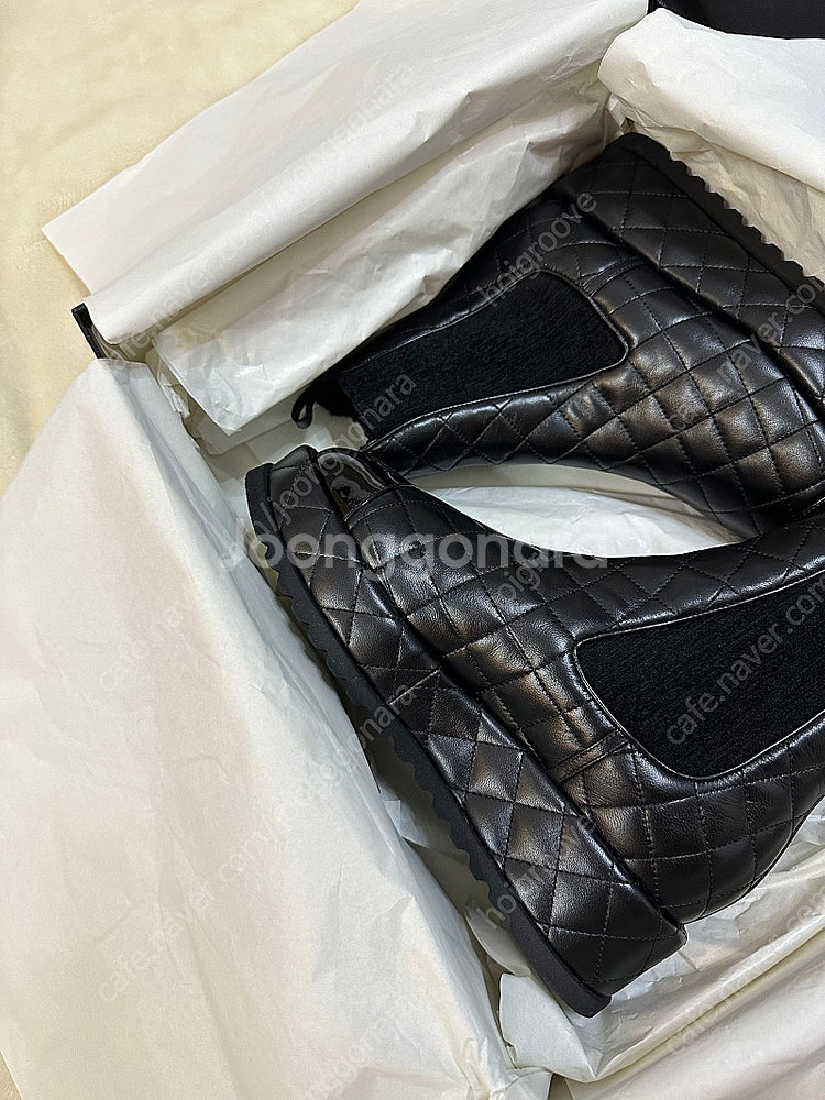 [새상품]샤넬 CC로고 첼시 부츠 블랙 기모 G4519...--1