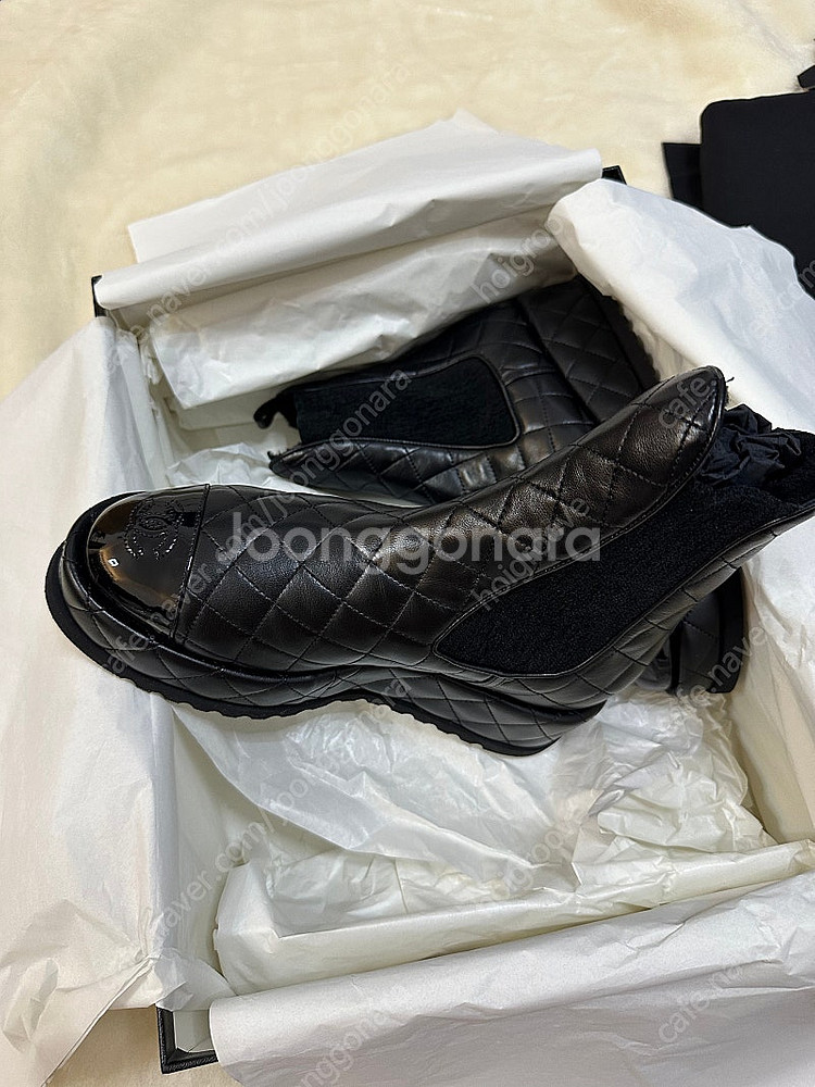 [새상품]샤넬 CC로고 첼시 부츠 블랙 기모 G4519...--2