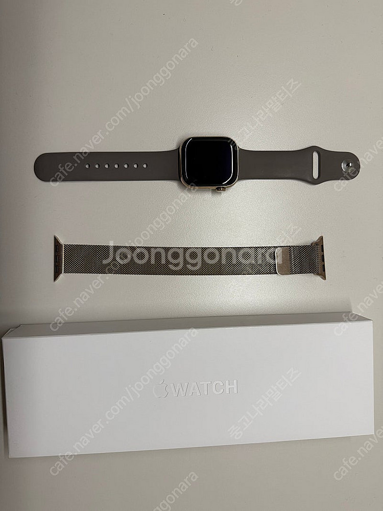 애플워치 10 42mm 티타늄 골드--0