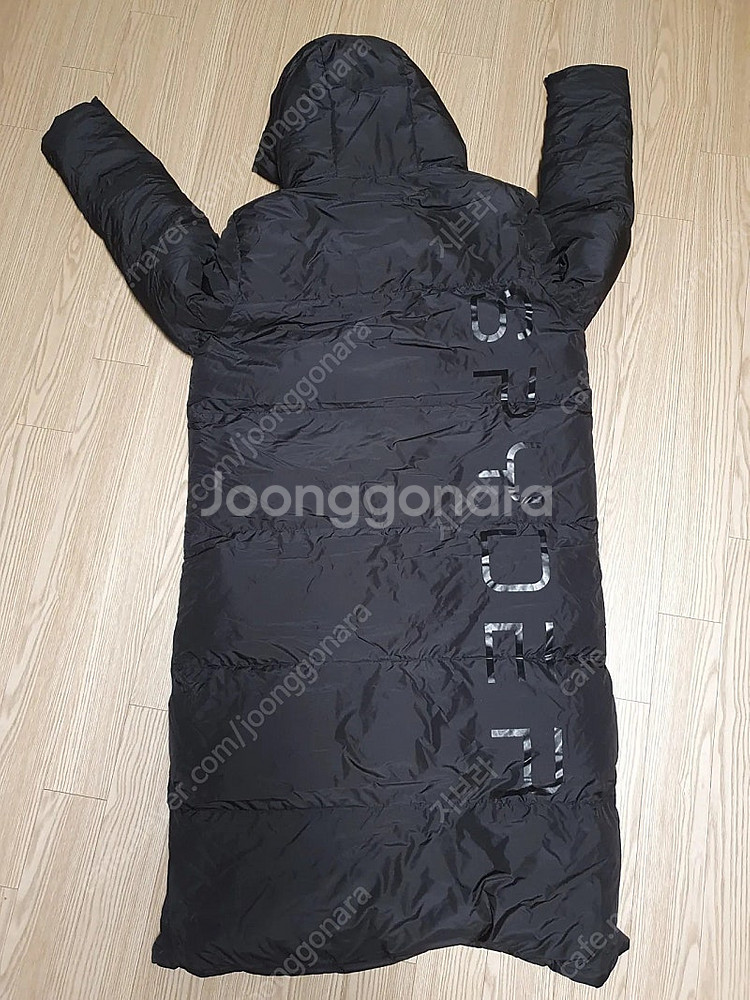 스파이더 롱패딩 블랙 새상품--5