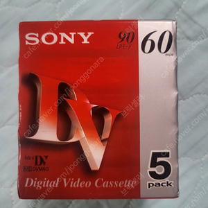 SONY MiniDV 6mm 테이프 (5개) 6미리 캠코더용