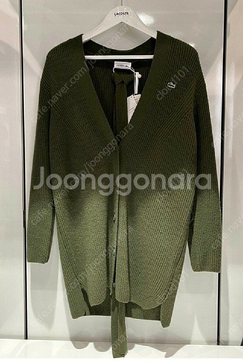 라코스테 가디건 매장 정품 새상품 반값이하 여성 로브 ...--1
