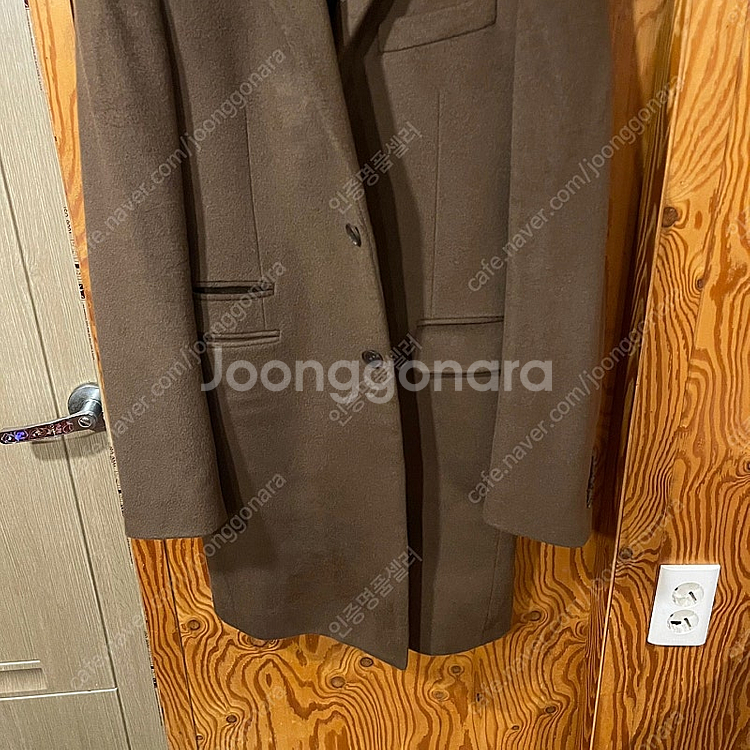 타임옴므 카멜 코트 판매 합니다...........시스...--6