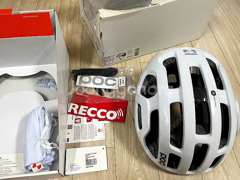 POC 옥탈X 헬멧 화이트 L사이즈--3