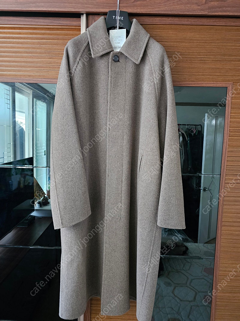 타임옴므/24fw발마칸코트/토프그레이/100