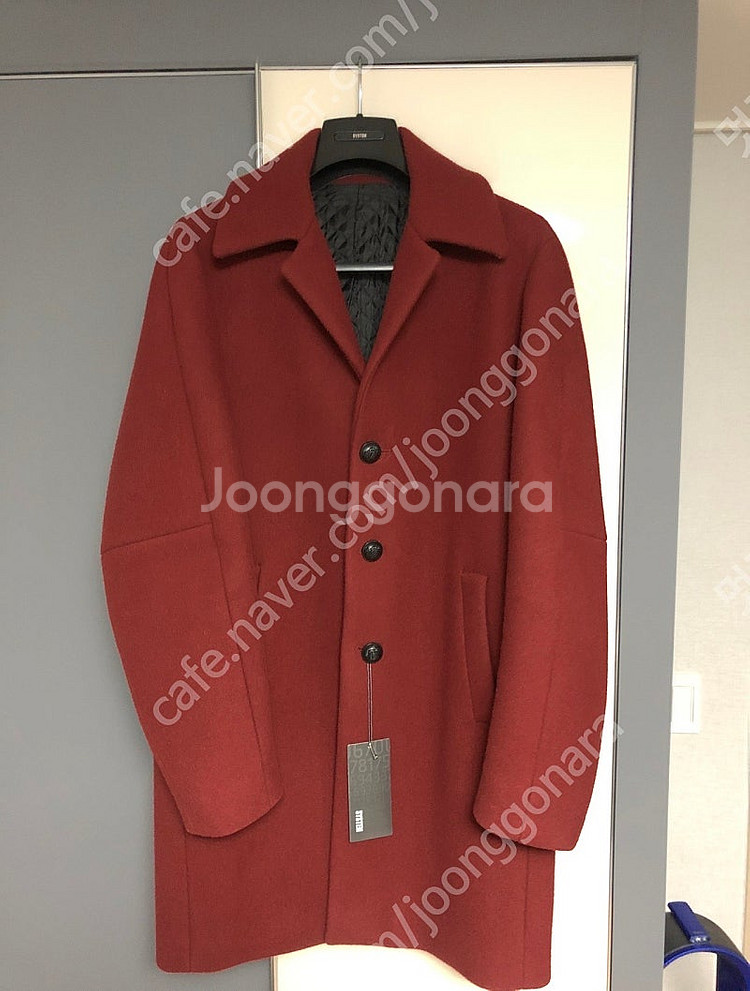시스템옴므 코쿤핏 레드와인 코트--0