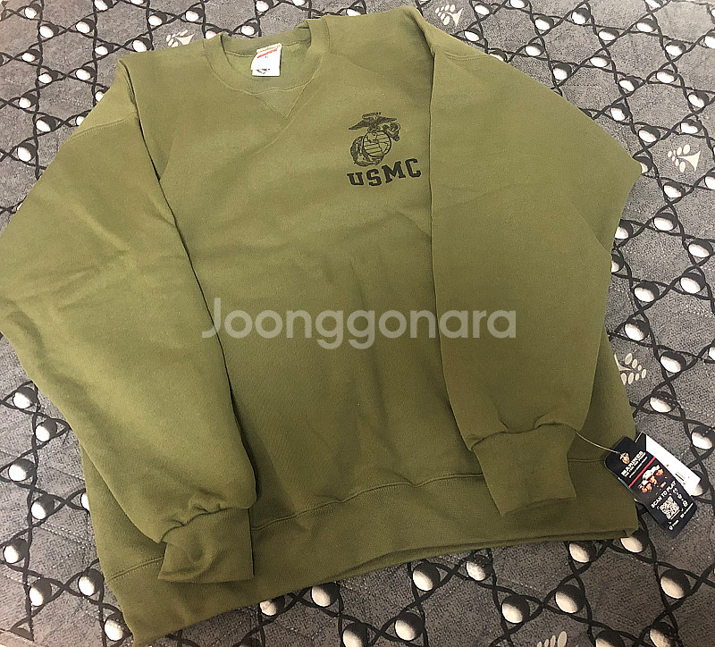 오리지널 USMC 데드스탁 맨투맨 스웻셔츠 크루넥 티셔...--1