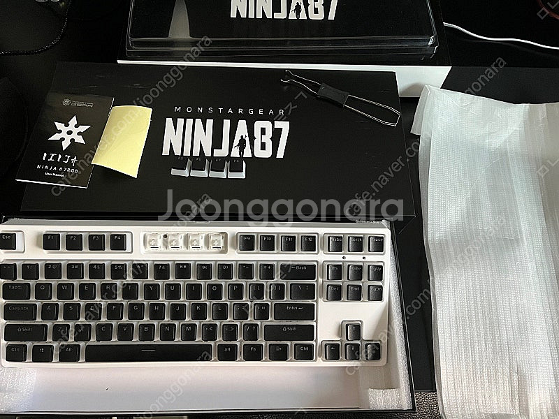 몬스타기어 Ninja87 키보드 비선로우(Bsun RA...--0