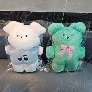 와사비베어 인형 백팩이랑 플러피 인형 백팩