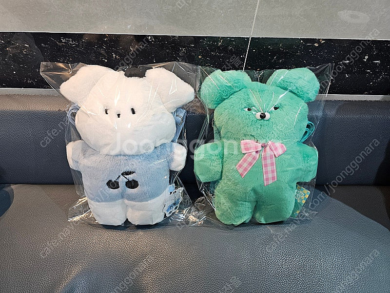 와사비베어 인형 백팩이랑 플러피 인형 백팩--1