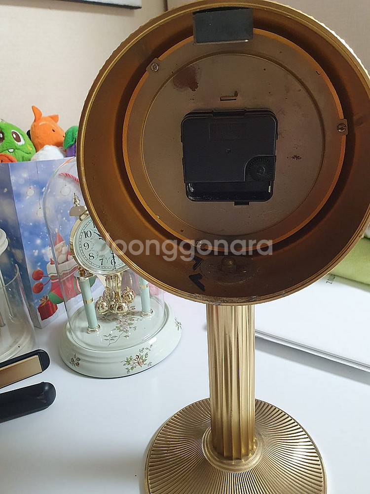 빈티지 앤틱 60년대 황동 세이코 탁상시계--2