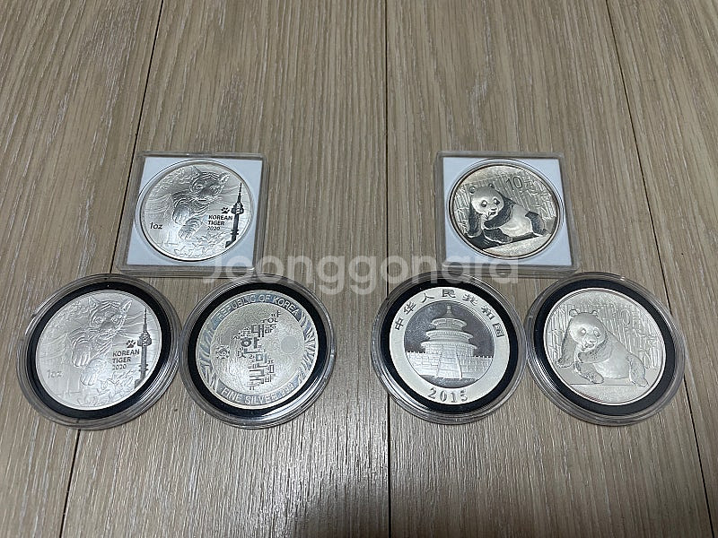 한국, 중국 1온스 은화--0