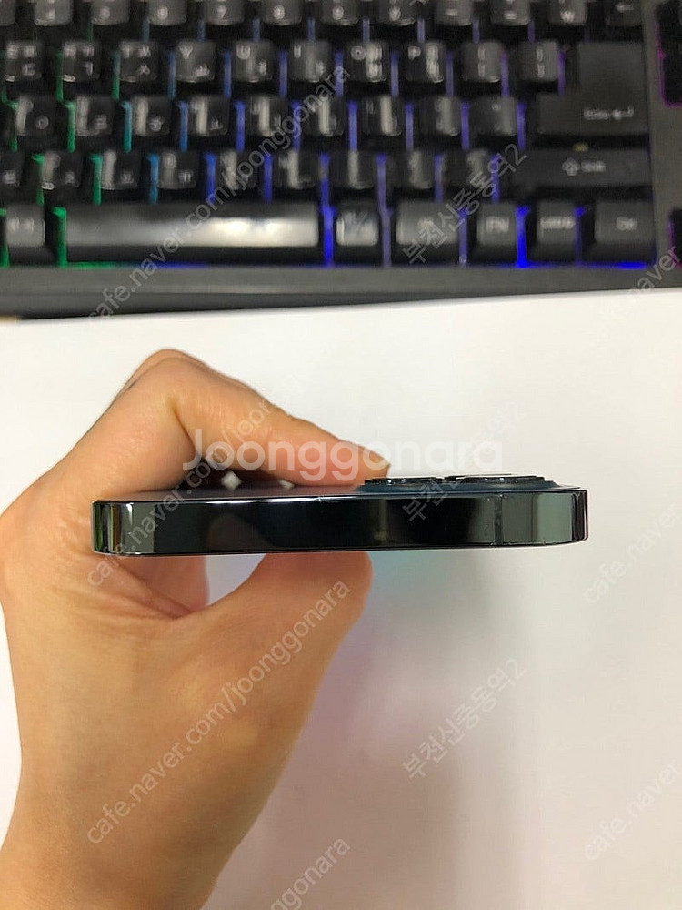 030314 아이폰12프로 블루 외관깨끗 256GB 무...--4