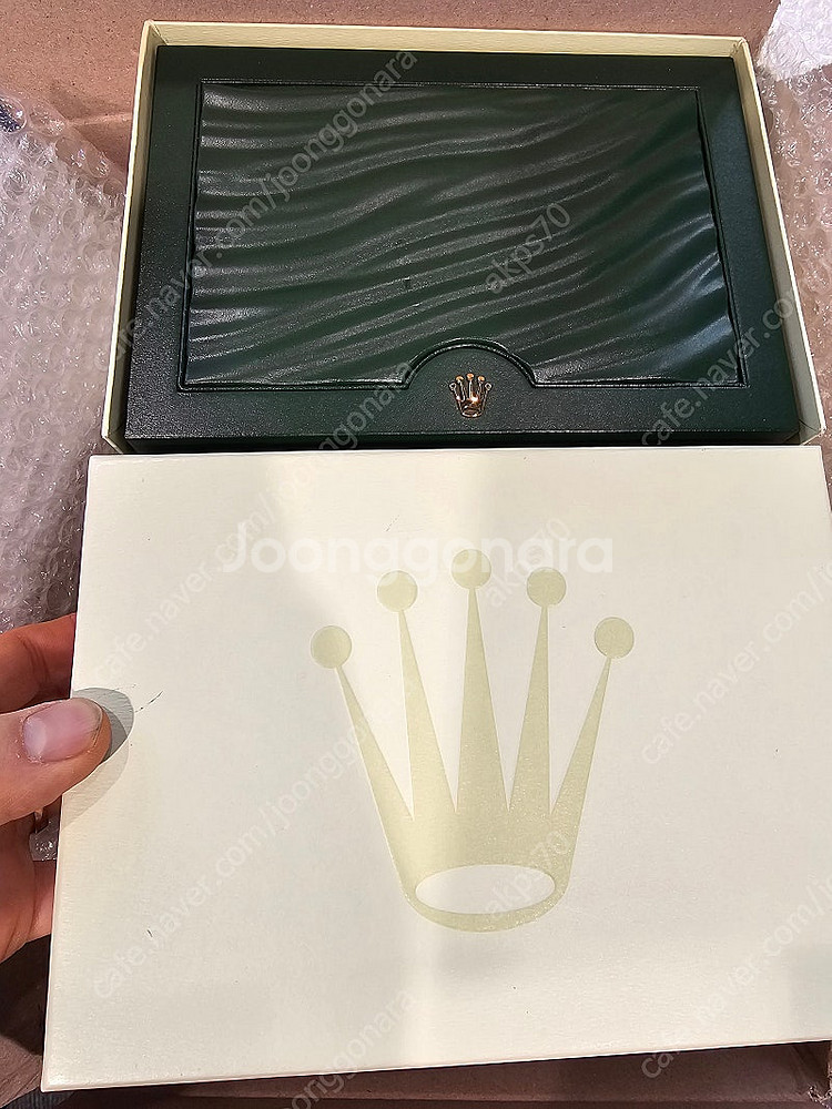 로렉스 정품 구형 중형박스 보증서케이스--0