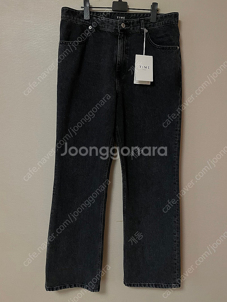 타임옴므 25ss 플레어 블랙진 32--3