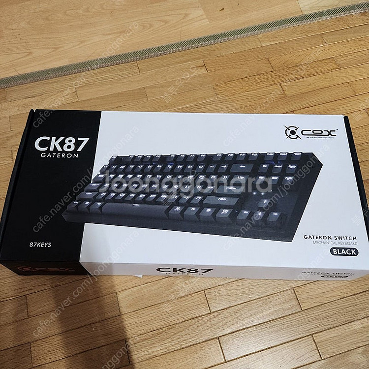COX CK87 블랙 게이트론 갈축 기계식 키보드 팝니...--0