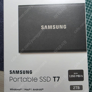 삼성 portable ssd T7 2TB (미개봉)