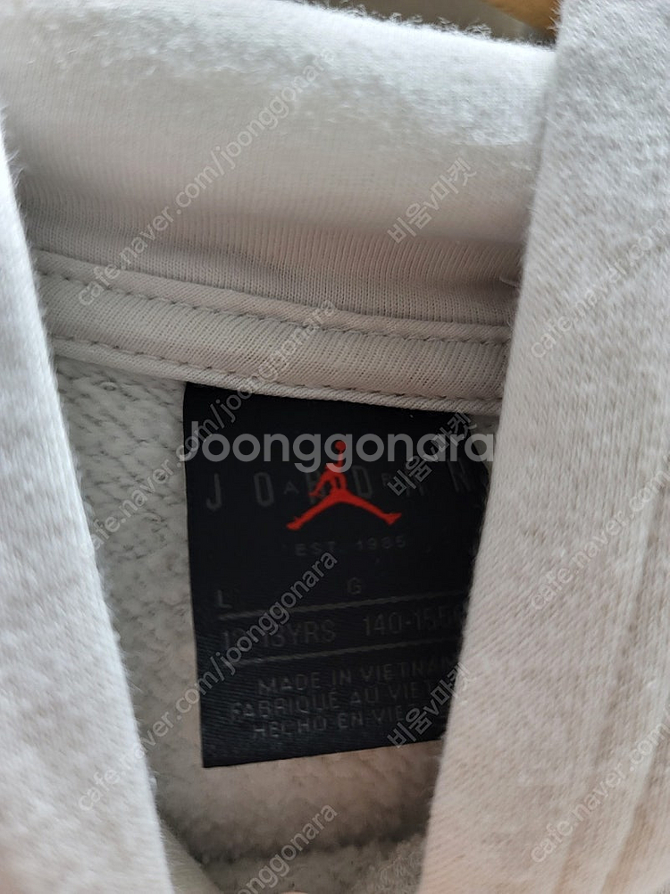 나이키 키즈 조던 파리생제르망 기모 후드 티셔츠 (L사...--7