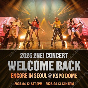 2025 2NE1 CONCERT 투애니원 콘서트 양도