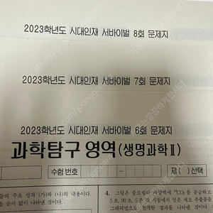 2023 시대인재N 재종 생명과학2 서바이벌 브릿지,엑셀,플로우(41회분,플로우2권)