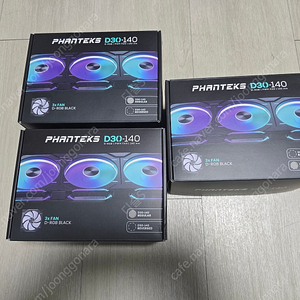 [펜텍 D30-140 3팩] 국내정발 Phanteks PH-F140D30 블랙 3팩 X3