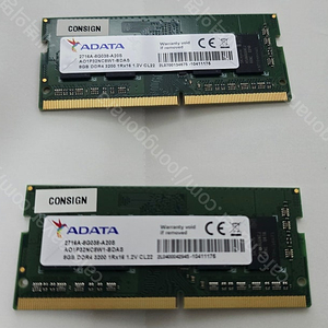 노트북 DDR4-3200 8기가 2개 판매합니다.