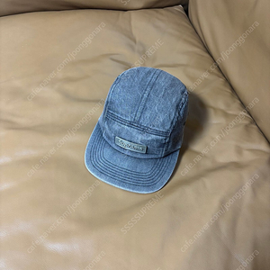 Supreme 슈프림 데님 블랙 캠프캡 모자 (Metal Logo Washed Denim Black)