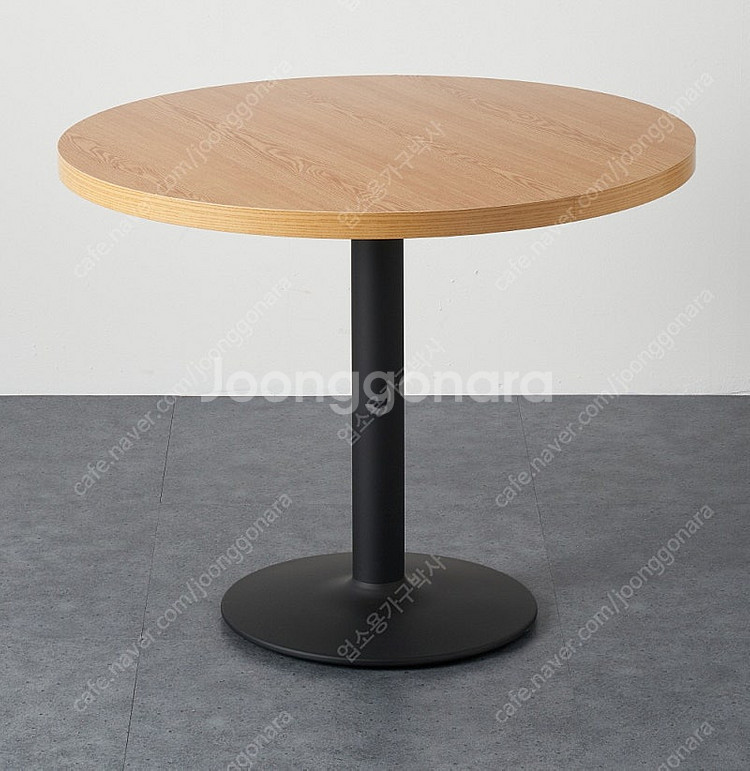 업소용 식탁 의자 테이블 함바 구내 식당 한식 마라탕 식탁 고기집 불판 자연목 4인용 원형식탁--6