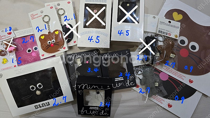 모남희 팝업 키링 파우치 거울 뱃지 블핑이 등--0