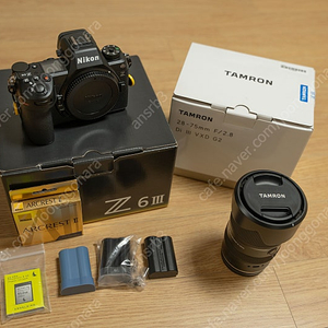 [민트급]니콘 z6iii + 탐론 28-75 f2.8 G2 렌즈 + 아크레스트2 uv필터 등 팝니다.