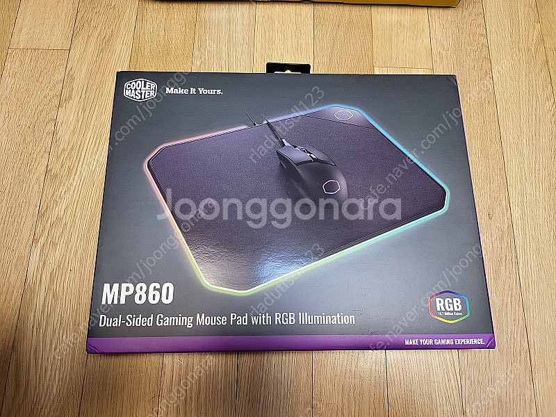 미사용 정품) 쿨러마스터 "양면" 마우스패드 MP860...--0