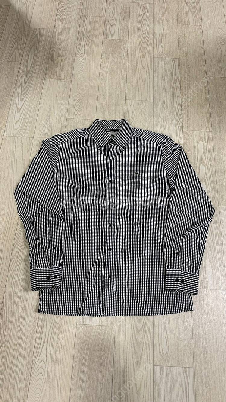 Lacoste 라코스테 깅엄 체크 셔츠 블랙--0