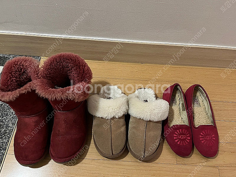 UGG 어그 베일리버튼, 어그 슬리퍼, 어그 플랫 3켤레 일괄--0