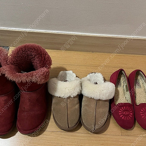 UGG 어그 베일리버튼, 어그 슬리퍼, 어그 플랫 3켤레 일괄