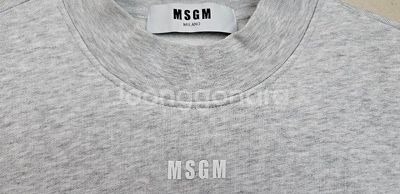 MSGM 사이드레터링 스웻원피스 그레이 XS 택포 65...--4