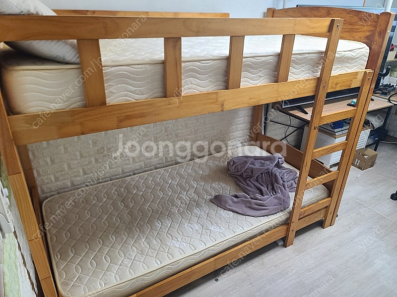원목 2층침대 이층침대 세트--1