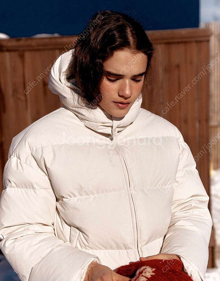 샵엠 구스 세인트패딩 아이보리 S--2