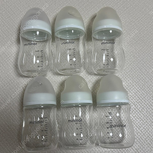 미니노어 유리젖병 160ml 6개 일괄