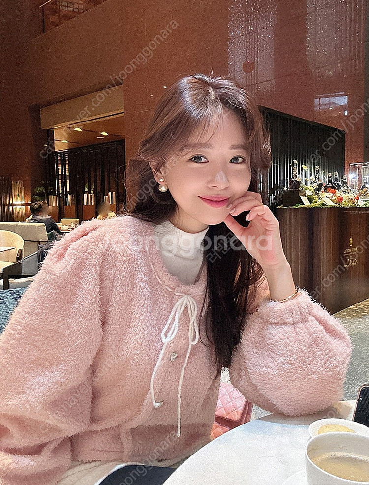 바이씨니 뽀송 스티치 가디건 :)--0