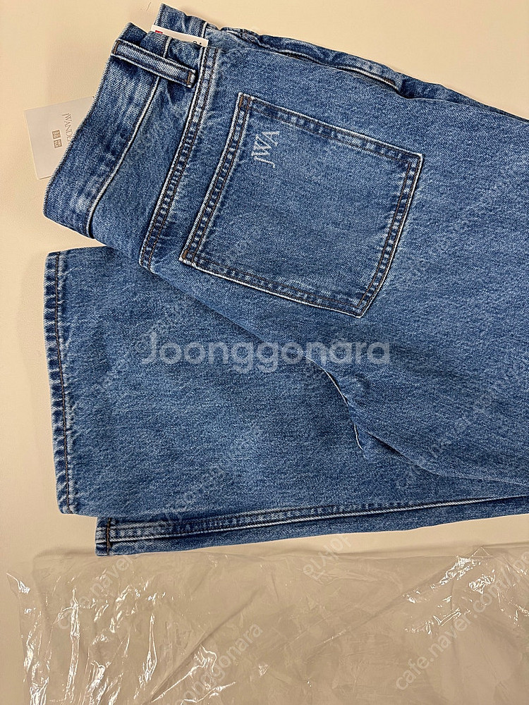 (Men30) 유니클로 x JW 앤더슨 스트레이트 진 블루 (진청)--0