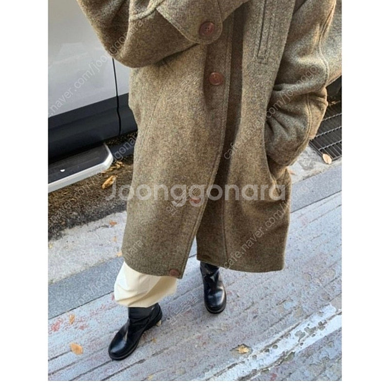 Mone 모네마켓 모스그린스코틀랜드 울코트--7