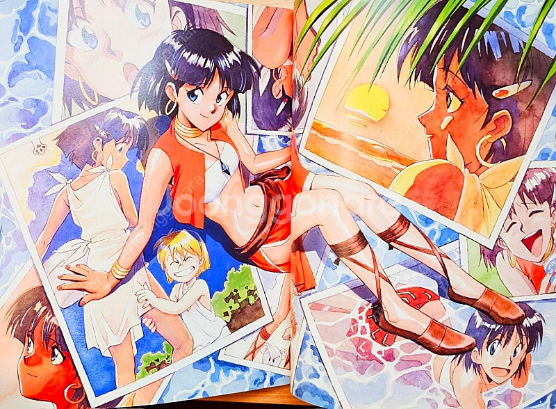 [무배] 신비한 바다의 나디아 일러스트집 아트북 가이낙스 화집 고전 애니 안노 히데아키 사다모토 요시유키 에반게리온--6